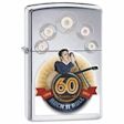 Elvis Presley 60 Years of Rock and Roll Zippo Lighter - High Polish Chrome - 28803 Zippo